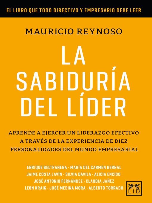 Title details for La sabiduría del líder by Mauricio Reynoso - Available